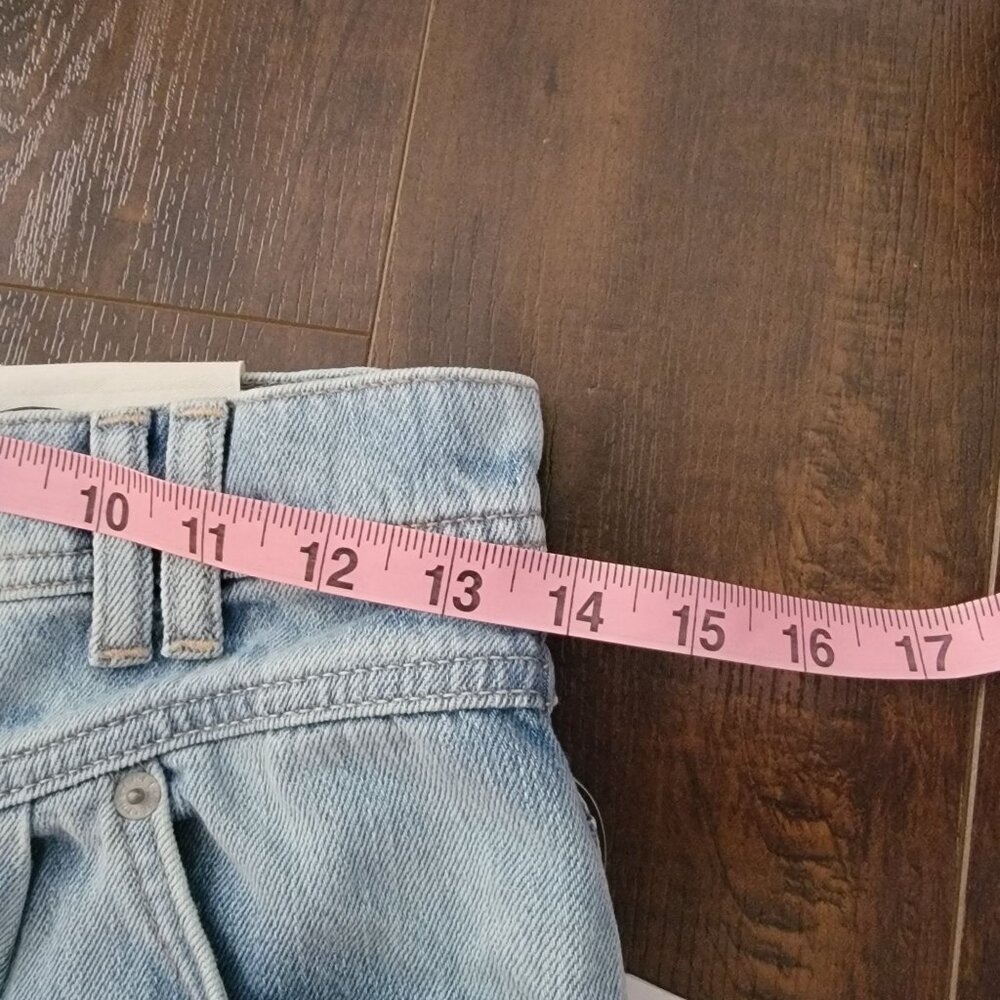 Free People Interstate Slouchy Denim Shorts Womens 25 Casual Y2K Jorts Relaxed - Picture 4 of 9